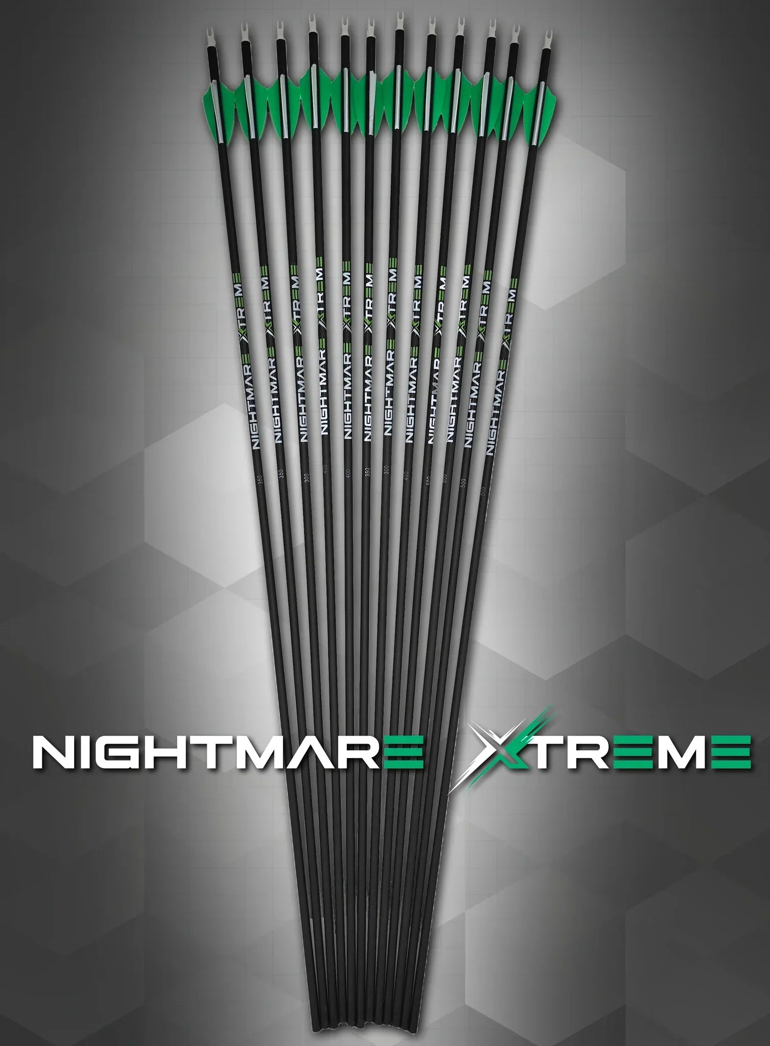 Nightmare Xtreme 2.0 300 / 350 / 400/ 500 spine Arrow 12/Pack Fletched