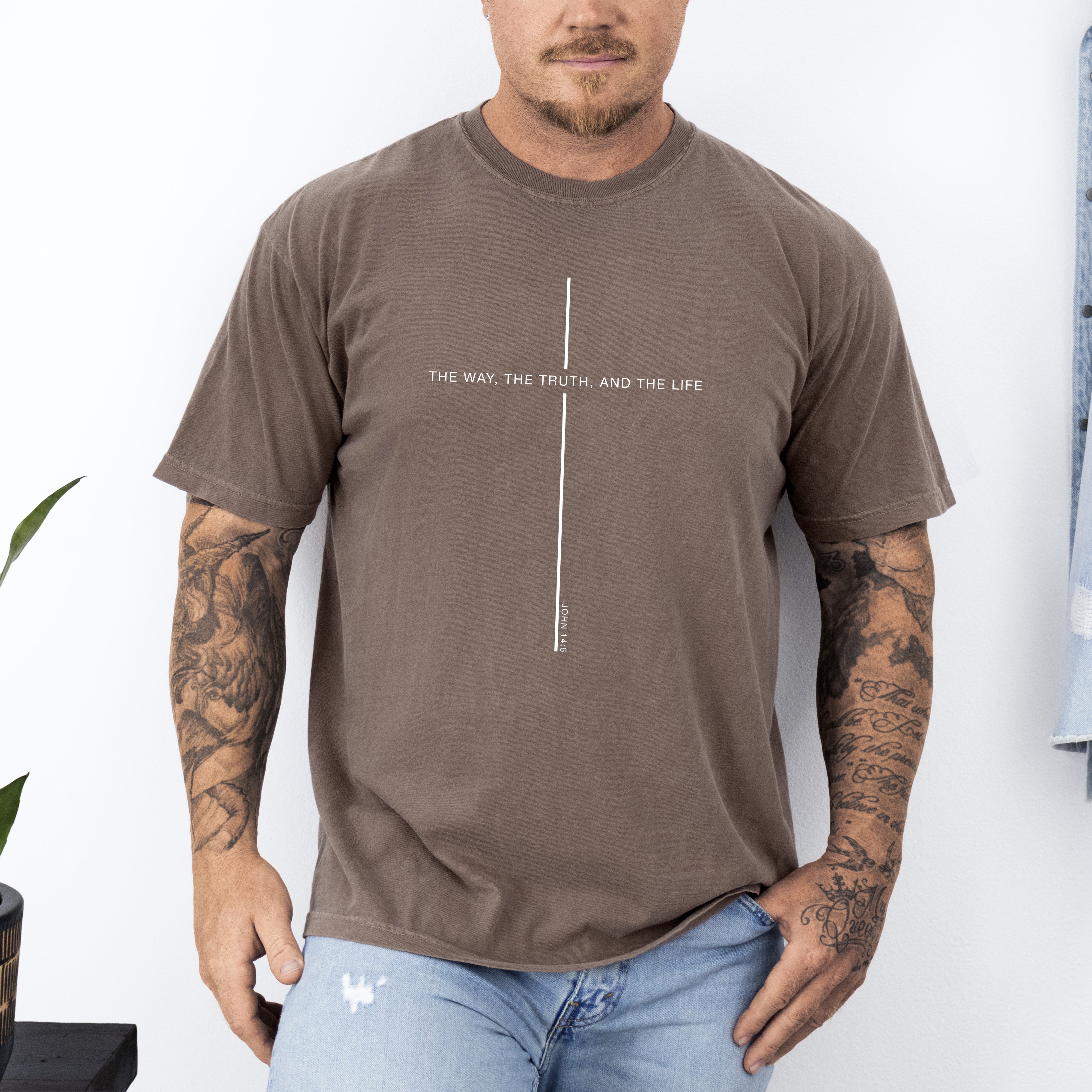 The Way The Truth The Life, John, Faith, Christian, Jesus, Gospel, Religious Tshirt Comfort Colors T-Shirt