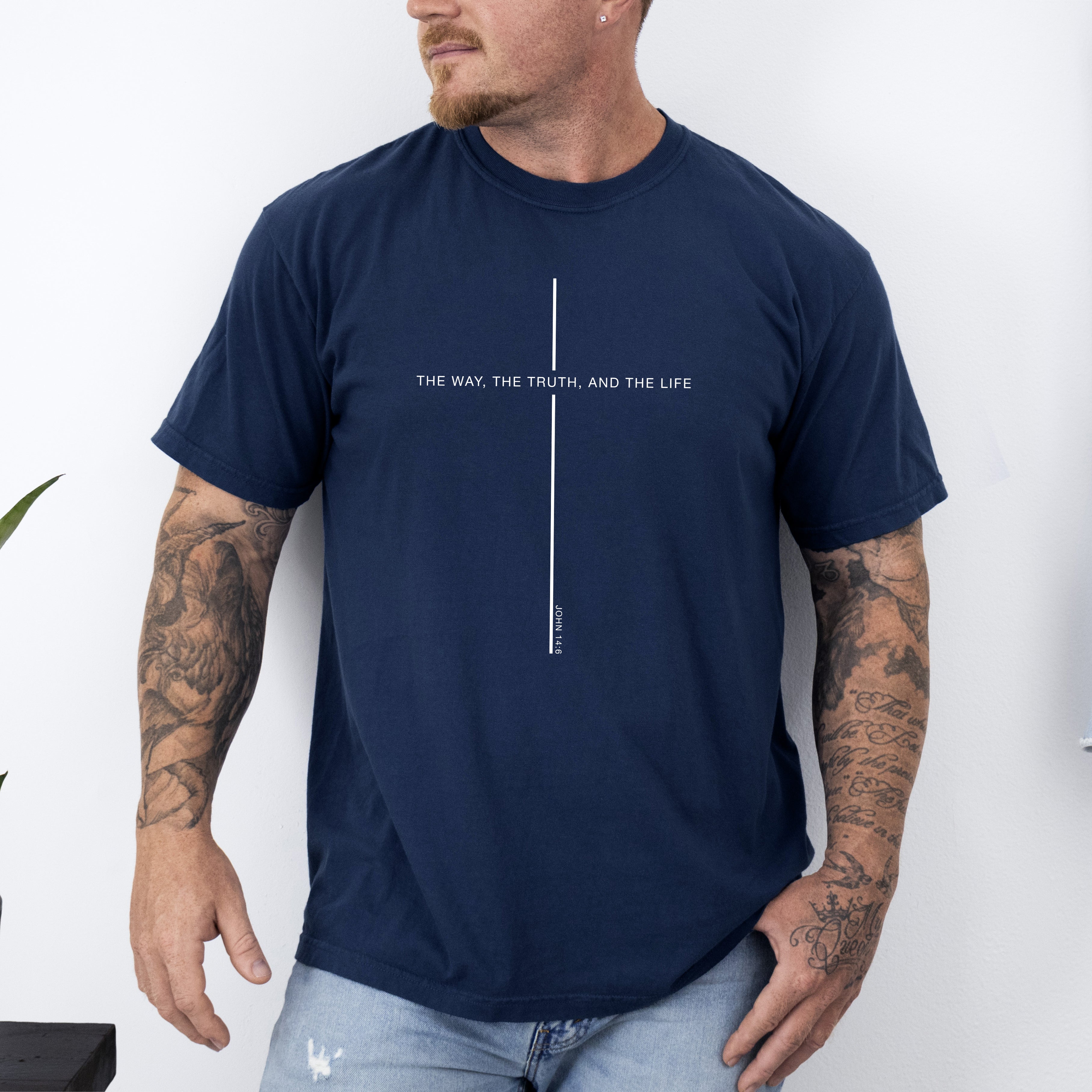 The Way The Truth The Life, John, Faith, Christian, Jesus, Gospel, Religious Tshirt Comfort Colors T-Shirt
