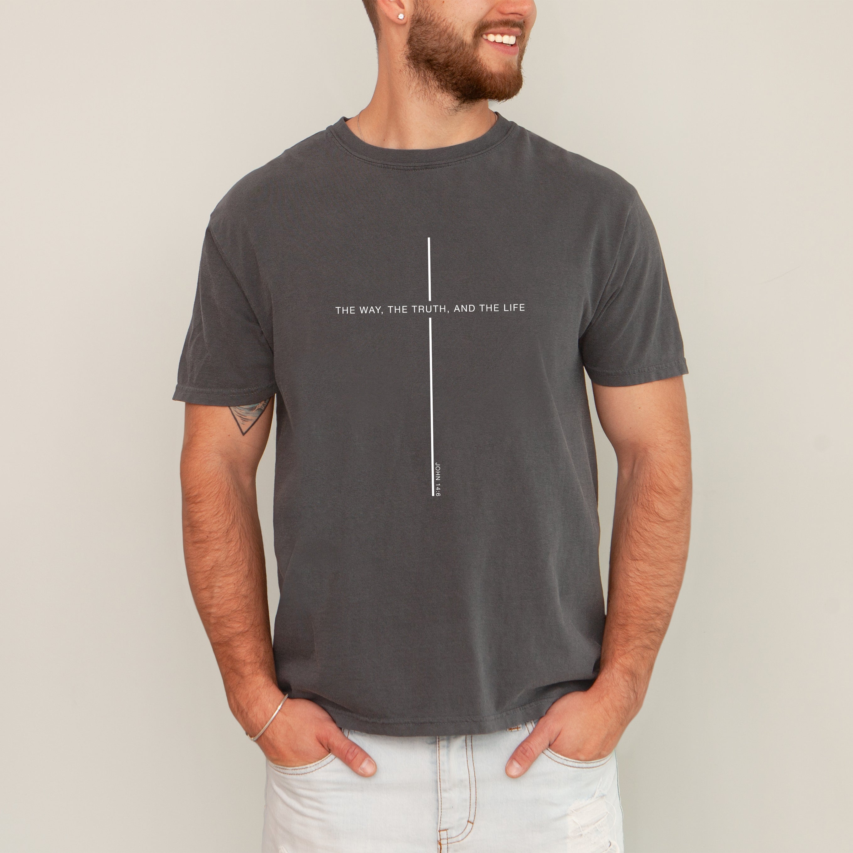 The Way The Truth The Life, John, Faith, Christian, Jesus, Gospel, Religious Tshirt Comfort Colors T-Shirt