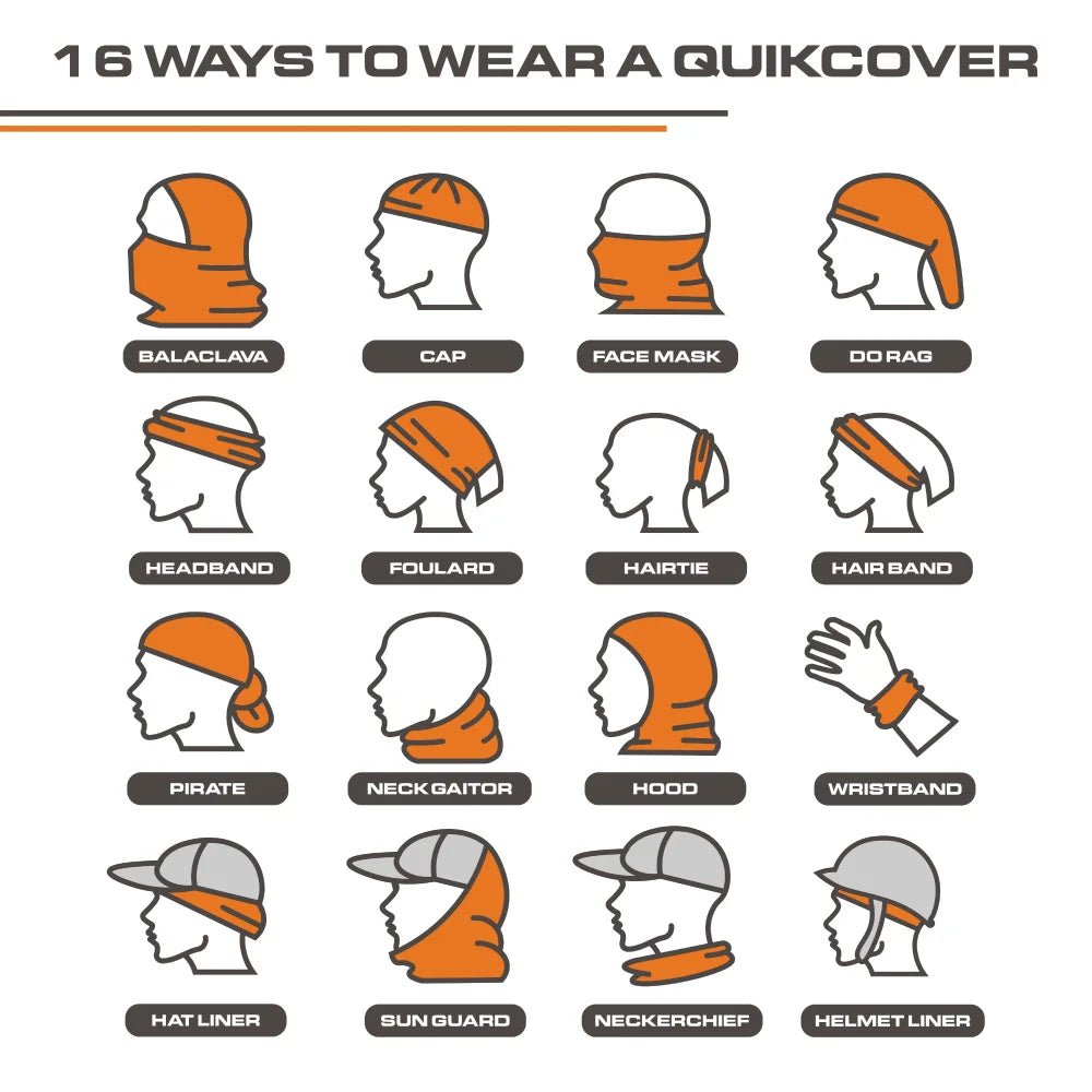 Multifunctional Face Mask Neck Gaiters (Stretch Fit, OSFM)