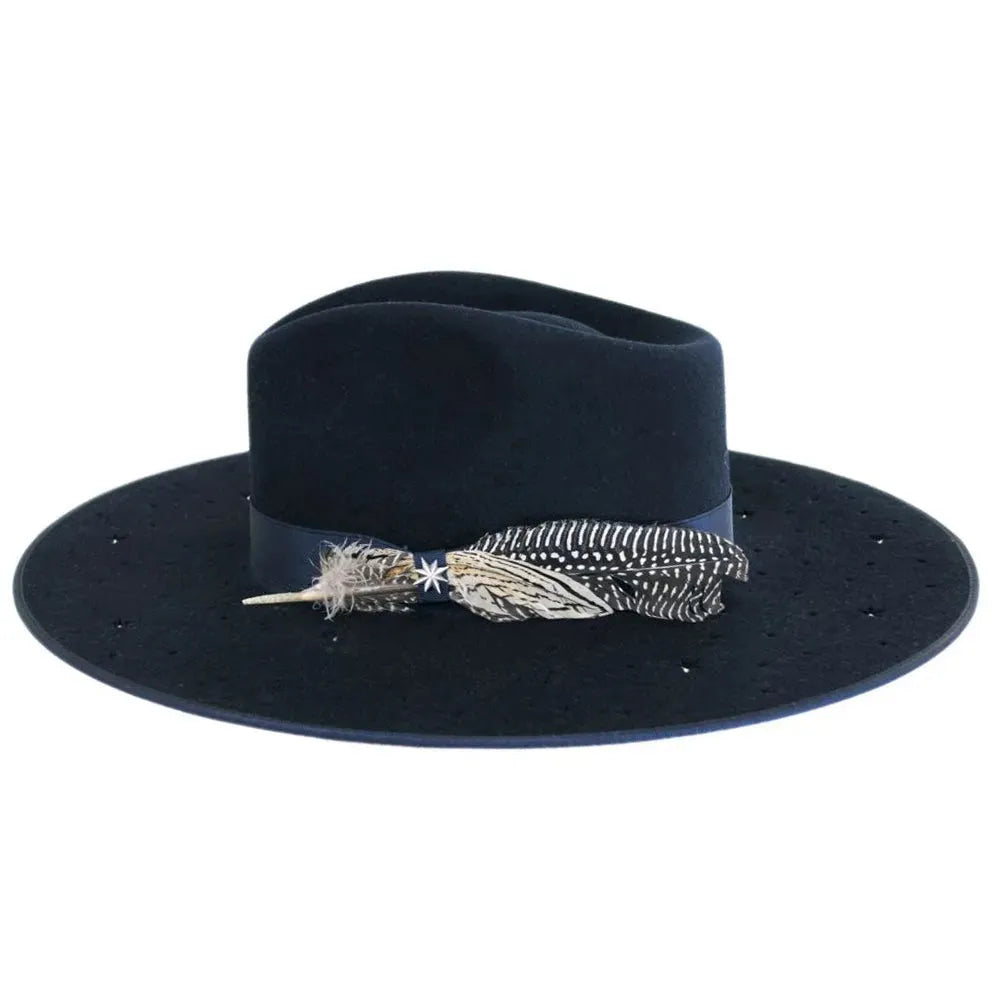 Stetson Night Sky S - Wide Brim Fedora Wool Felt Cowgirl Hat